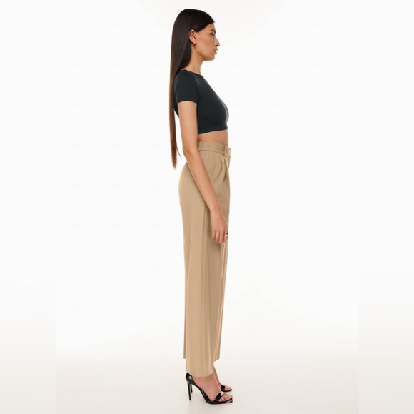 Babaton High Waisted Pleated Pant - Picture 4 of 9